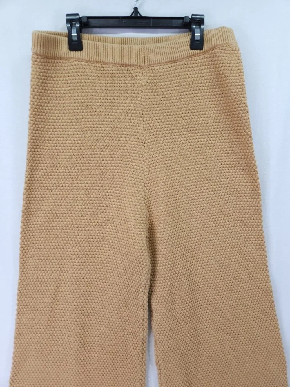 Free People Beach Chunky Knit Pants Womens Medium Crop Wide Leg Cozy Casual